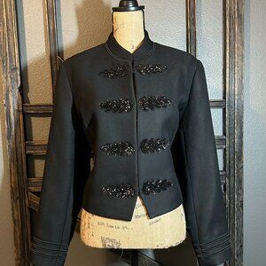 Express Black Cropped Jacket w/Sequins, XL